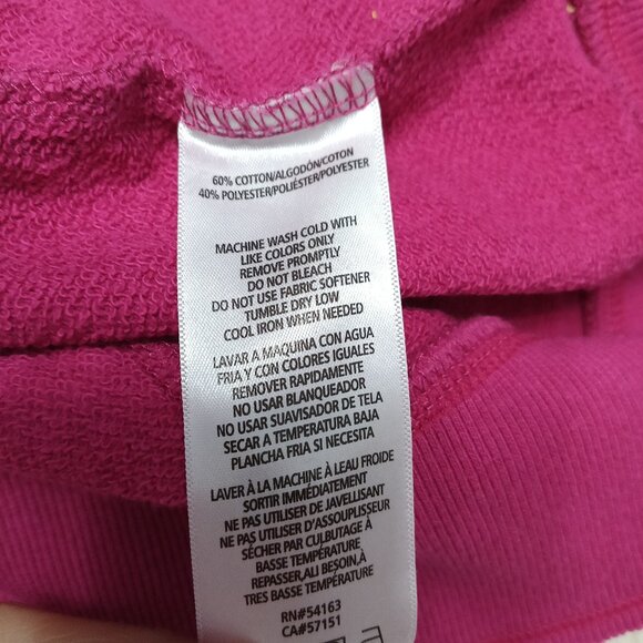 Calvin Klein Performance Women's Pink Logo Cropped Top Sweatshirt Size XL - Picture 8 of 8